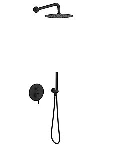 Душевая система Excellent Pi AREX.SET.1247BL черная матовая купить в интернет-магазине сантехники Sanbest