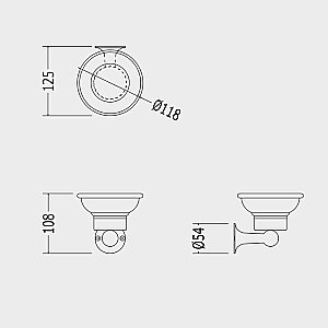 Мыльница Devon&Devon Antique NY101CR купить в интернет-магазине сантехники Sanbest