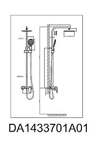 Душевая система D&K Berlin Freie DA1433701A01 купить в интернет-магазине сантехники Sanbest