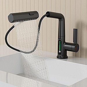 Смеситель для раковины Black&white Sky Day SD3027B черный матовый купить в интернет-магазине сантехники Sanbest