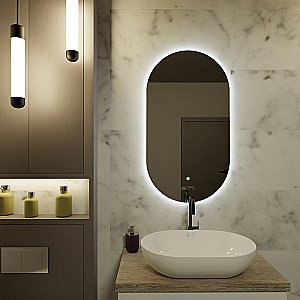 Зеркало с подсветкой Owl 1975 Rusken 55 OWLM200304 в ванную от интернет-магазине сантехники Sanbest