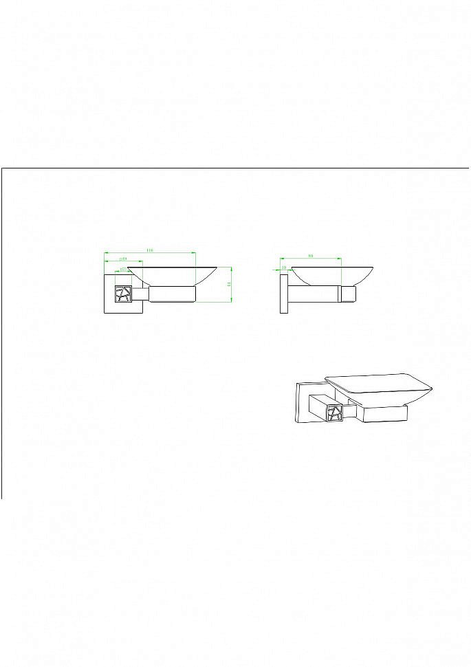 Мыльница CeramaLux Venezia 88604 хром купить в интернет-магазине сантехники Sanbest