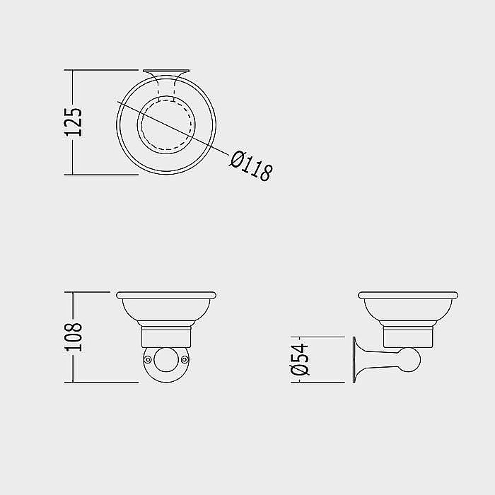 Мыльница Devon&Devon Antique NY101CR купить в интернет-магазине сантехники Sanbest