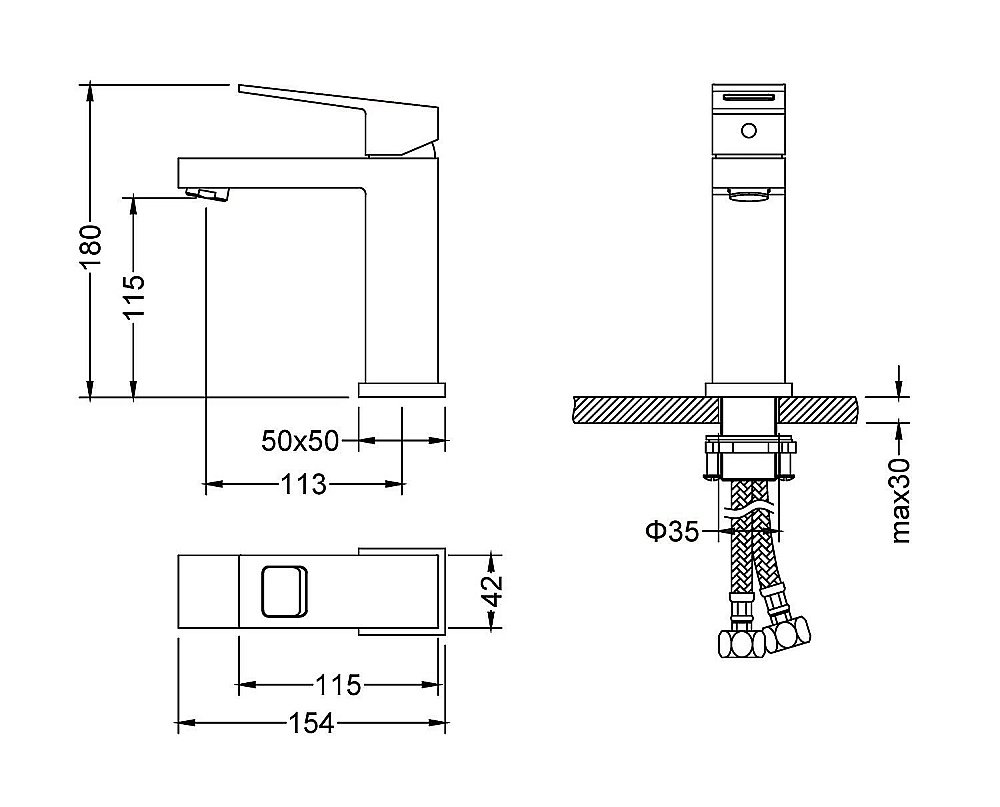 Смеситель для раковины Timo Briana 7161/00F купить в интернет-магазине сантехники Sanbest