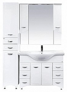 Пенал Misty Дрея 35 белый для ванной в интернет-магазине сантехники Sanbest