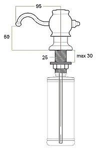 Диспенсер Zorg ZR-24 Хром купить в интернет-магазине сантехники Sanbest