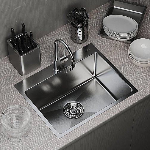 Кухонная мойка Mixline 53х43 547233 сатин купить в интернет-магазине сантехники Sanbest