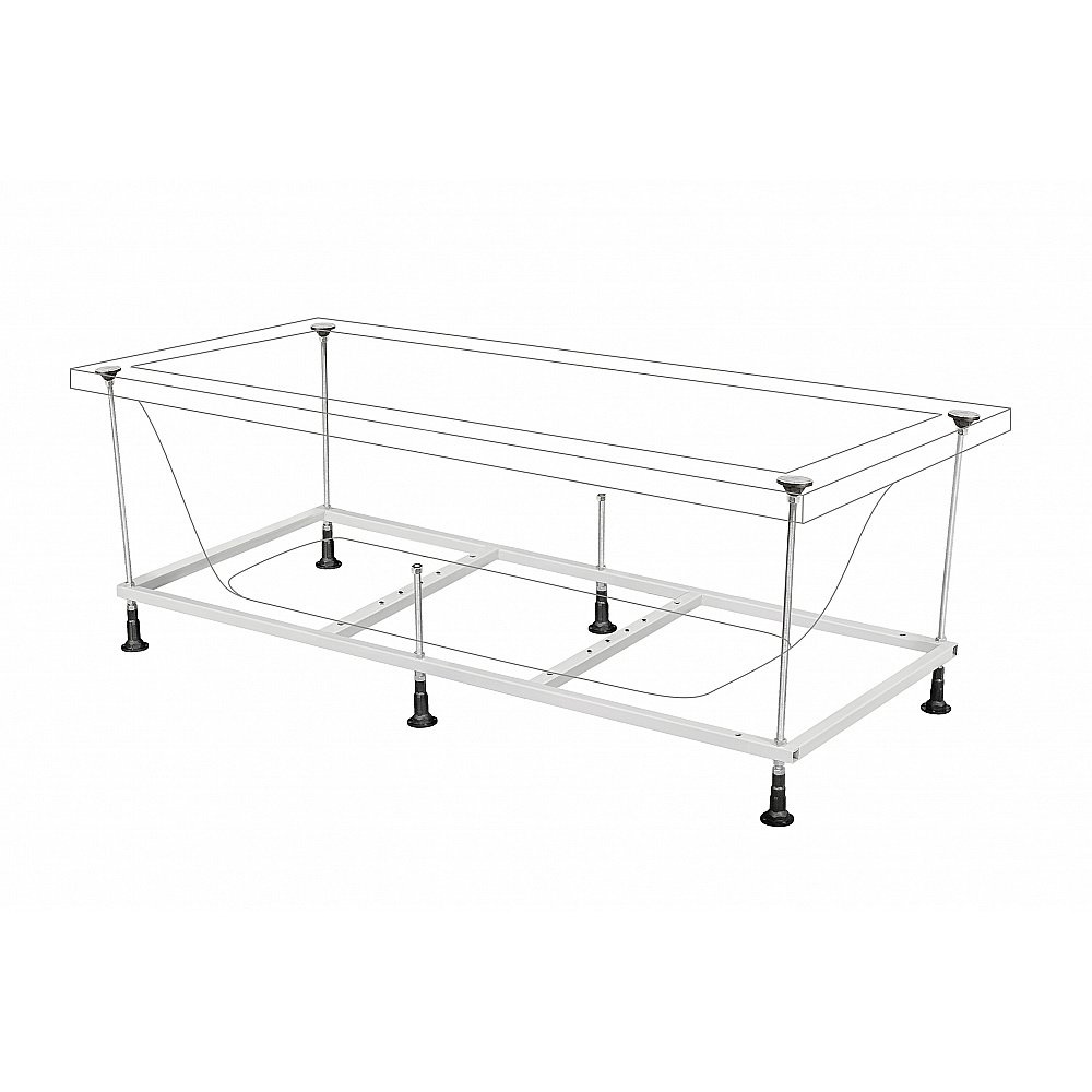 Ванна акриловая с каркасом Berges TARI 050030 170х80 купить в интернет-магазине Sanbest