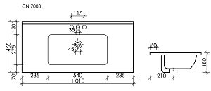 Раковина Ceramica Nova Element CN7003MB купить в интернет-магазине Sanbest