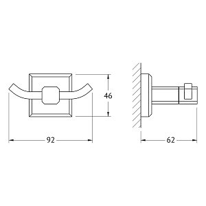 Крючок ARTWELLE HAGEL 9925 купить в интернет-магазине сантехники Sanbest