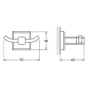 Крючок ARTWELLE HAGEL 9925 купить в интернет-магазине сантехники Sanbest