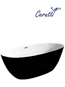 Ванна акриловая CeruttiSpa Gretta 168x80 черная матовая купить в интернет-магазине Sanbest