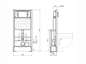 Унитаз подвесной Aquatek ПОЛАРИС AQ0700-00+INS-0000016+KDI-0000010 белый, безободковый, с крышкой микролифт, с инсталляцией и кнопкой хром глянцевый купить в интернет-магазине Sanbest