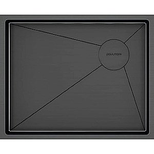 Кухонная мойка Paulmark Next-Skew 54 PM885444-GM вороненая сталь купить в интернет-магазине сантехники Sanbest