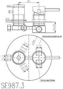 Смеситель для душа Rav-Slezak SEINA SE987.3 купить в интернет-магазине сантехники Sanbest