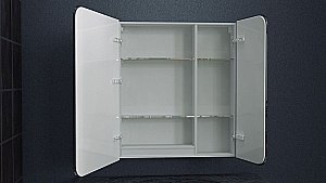 Зеркальный шкаф с подсветкой Art&Max VERONA AM-Ver-800-800-2D-DS-F купить в интернет-магазине сантехники Sanbest