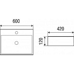 Раковина накладная WeltWasser WW ELBACH 2173 MBL 60 голубая матовая купить в интернет-магазине Sanbest