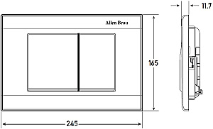 Кнопка для инсталляции Allen Brau Liberty 9.20002.20 белая купить в интернет-магазине сантехники Sanbest