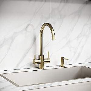 Смеситель для кухни Sancos Taper SC4012BG брашированное золото купить в интернет-магазине сантехники Sanbest