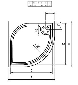 Душевой поддон Riho Kolping DB18 100x100 D004003005 белый купить в интернет-магазине Sanbest