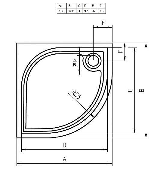 Душевой поддон Riho Kolping DB18 100x100 D004003005 белый купить в интернет-магазине Sanbest