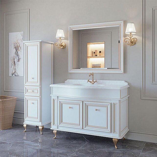 Тумба с раковиной со столешницей Caprigo Fresco 120 для ванной в интернет-магазине Sanbest