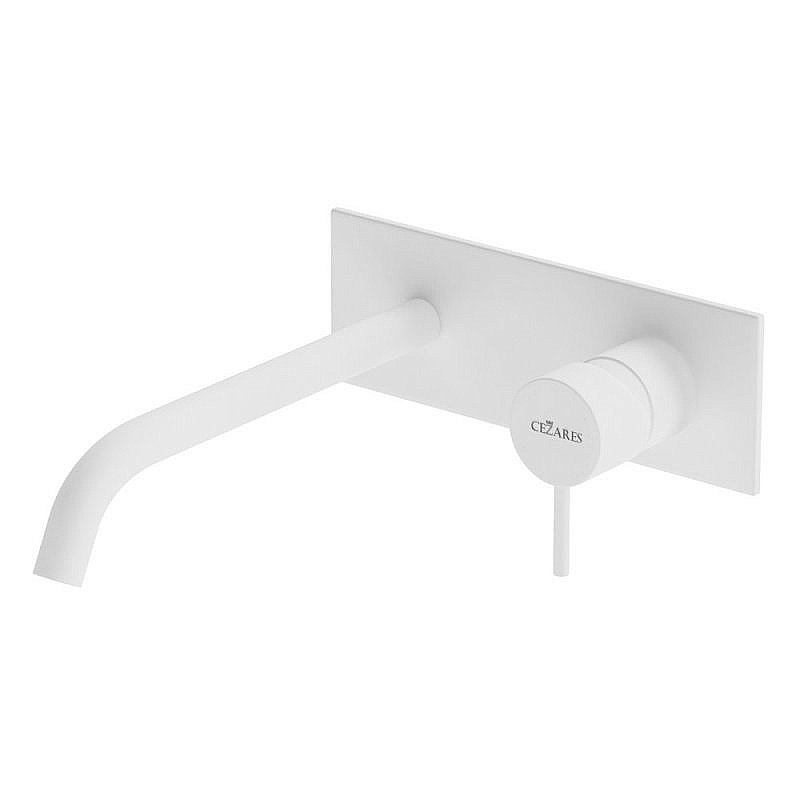 Смеситель для раковины Cezares LEAF-BLI1-L-BIO Белый матовый купить в интернет-магазине сантехники Sanbest