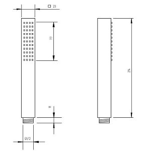 Душевая лейка Migliore Ricambi ML.RIC-33.102.CR хром купить в интернет-магазине сантехники Sanbest