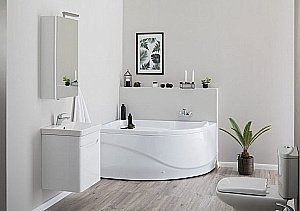 Акриловая ванна Aquanet Graciosa 150x90 с к/с купить в интернет-магазине Sanbest