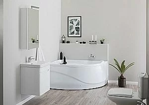 Акриловая ванна Aquanet Graciosa 150x90 с к/с купить в интернет-магазине Sanbest