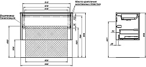 Тумба с раковиной Allen Brau Gravity 100 1.370018.WM белая матовая для ванной в интернет-магазине Sanbest