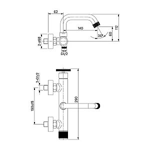 Смеситель для ванны Iddis Grange GRABLR2i02WA купить в интернет-магазине сантехники Sanbest
