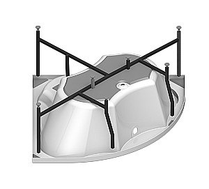 Ванна с гидромассажем Радомир Сандра 2-79-2-0-0-221 149х149 СТАНДАРТ ХРОМ белая купить в интернет-магазине Sanbest