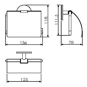 Держатель для туалетной бумаги Langberger Molveno 30841A купить в интернет-магазине сантехники Sanbest