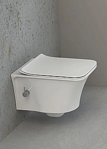 Унитаз Boheme Mirage 965-2 белый глянцевый, безободковый, с функцией биде купить в интернет-магазине Sanbest