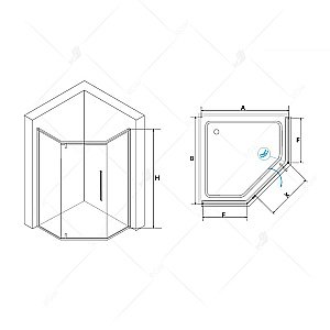 Душевая система RGW Shower Panels SP-6143-01 50140801-01 хром купить в интернет-магазине сантехники Sanbest
