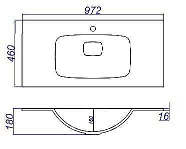 Тумба с раковиной Aqwella Майами 100 дуб сонома для ванной в интернет-магазине Sanbest