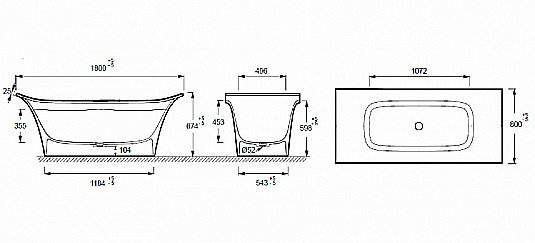 Ванна Jacob Delafon Grand Boulevard E6D156-0 180х80 белая купить в интернет-магазине Sanbest
