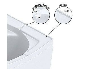 Душевая кабина Niagara Promo P100/80/26Q/MT/BK 100х80 купить в интернет-магазине Sanbest