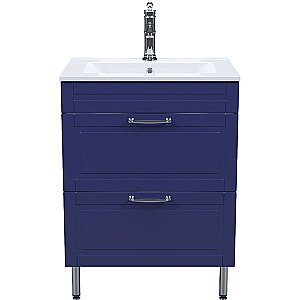 Тумба с раковиной Iddis Oxford 60 OXF60N0i95K синяя для ванной в интернет-магазине Sanbest