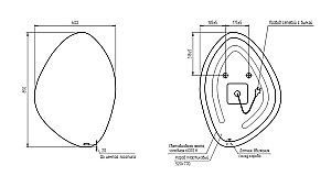 Зеркало Cersanit ECLIPSE 60х85 64153 в ванную от интернет-магазине сантехники Sanbest
