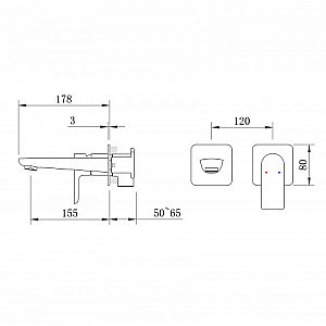 Смеситель для раковины BERGES VENTAS S 076014 оружейная сталь купить в интернет-магазине сантехники Sanbest
