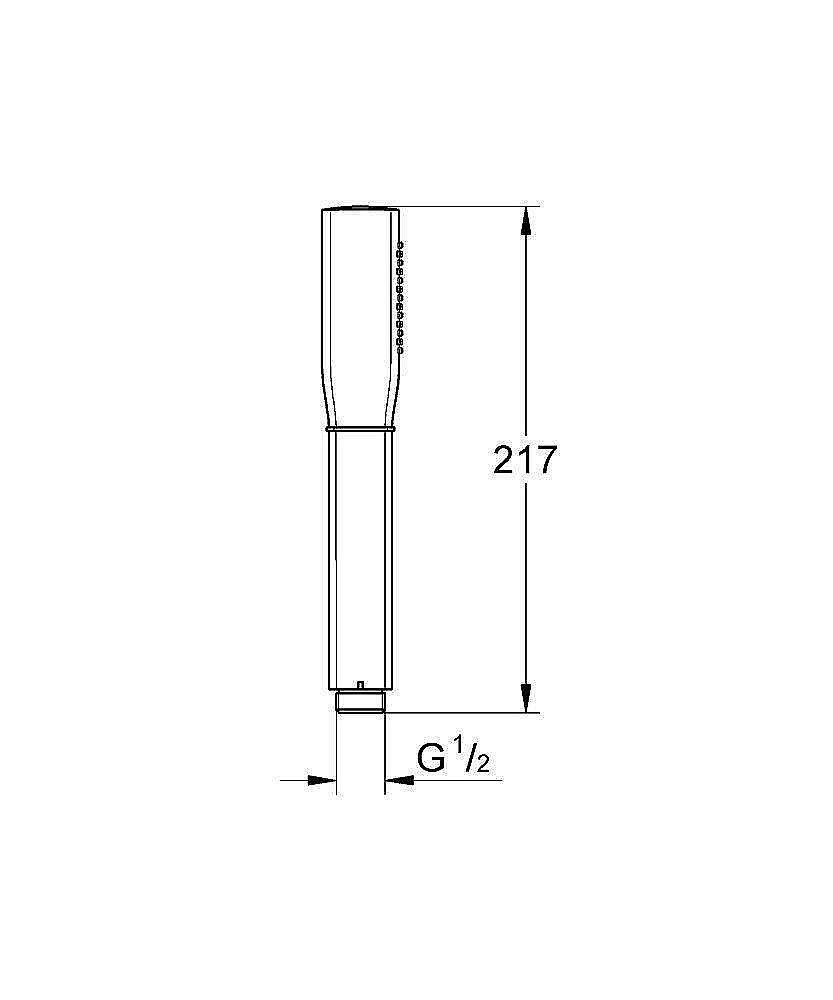 Душевая лейка Grohe Grandera 26037IG0 хром/золото купить в интернет-магазине сантехники Sanbest