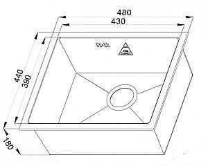 Мойка для кухни ZORG Steel Hammer X SH X 4844 купить в интернет-магазине сантехники Sanbest