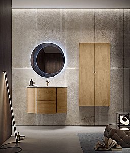 Тумба с раковиной Cezares EDEN 90 55073 90 Rovere tabacco для ванной в интернет-магазине Sanbest