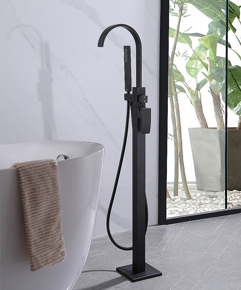 Смеситель для раковины ABBER Wasserfall AF8615B черный матовый купить в интернет-магазине сантехники Sanbest