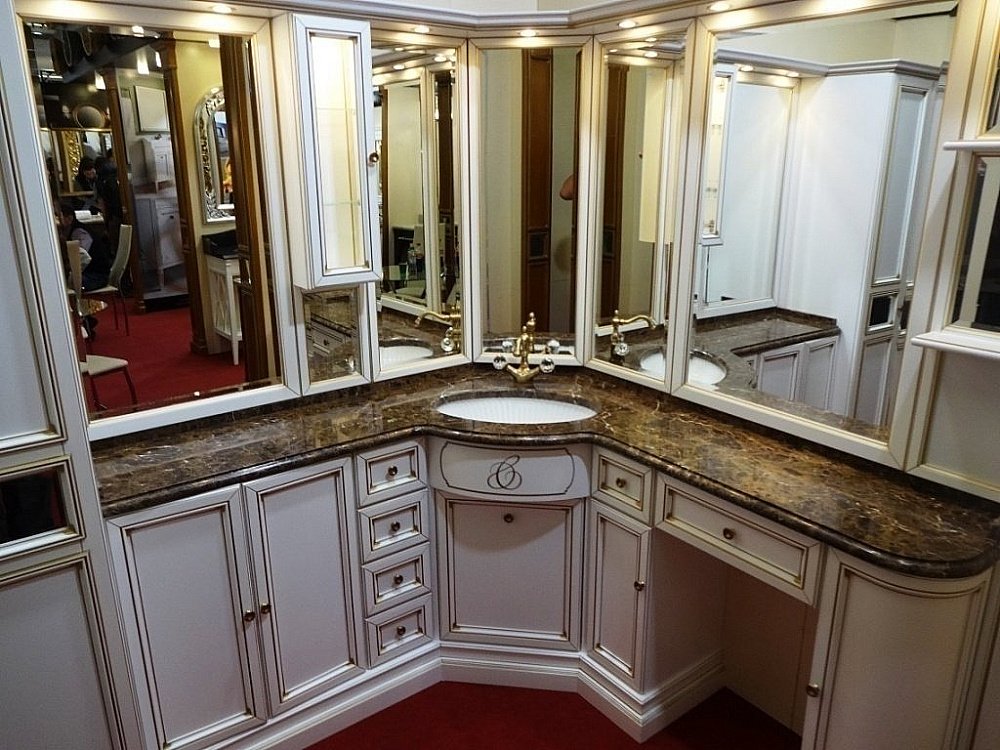 Тумба с раковиной Caprigo Spazio композиция 1 для ванной в интернет-магазине Sanbest