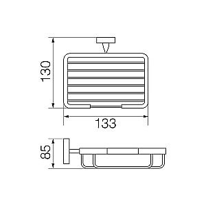 Мыльница-решетка Veragio Bonjour VR.BNR-7852.CR купить в интернет-магазине сантехники Sanbest