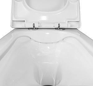 Унитаз подвесной Azario Nova AZ-2216 белый, безободковый, с крышкой микролифт купить в интернет-магазине Sanbest