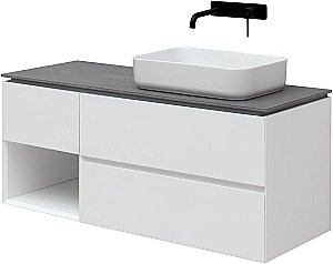 Тумба с раковиной Allen Brau INFINITY 1.21007.WM 120 R белая матовая для ванной в интернет-магазине Sanbest